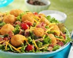 Popcorn Fish BLT Salad